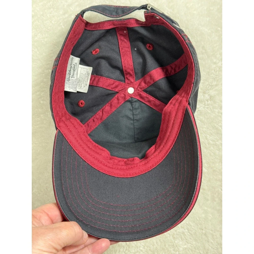 Disney‎ Mickey Mouse Youth Baseball Cap Hat Red Stitching Adjustable